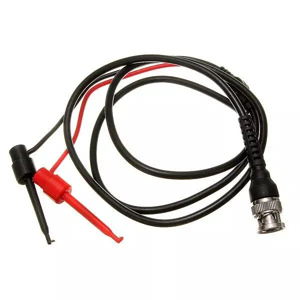 DANIU BNC Male Plug to Dual Hook Clip Test Probes - 2pcs Cable Leads