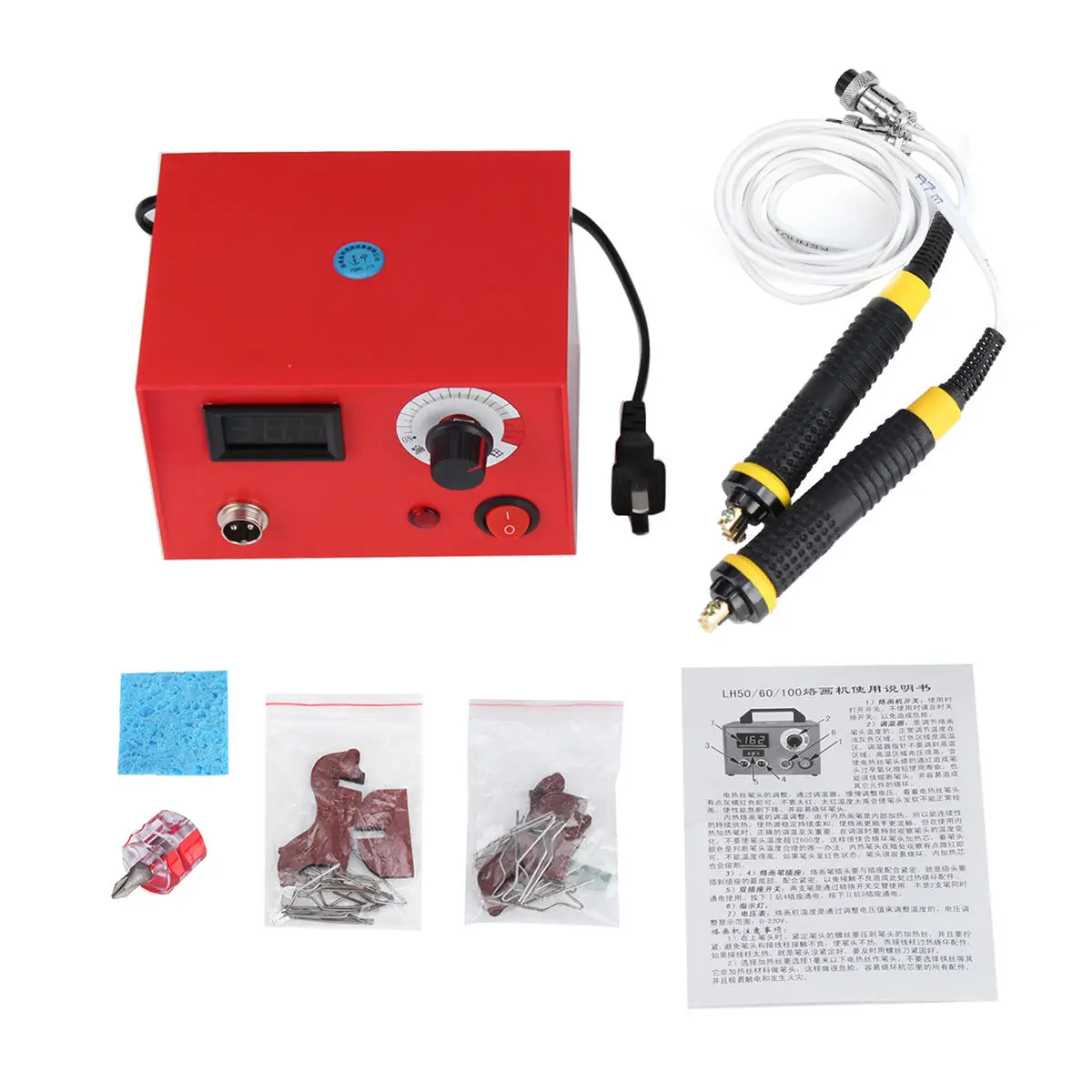 50W Pyrography Machine - Wood Burning Pen Tool Kit with US Plug | Multi-function