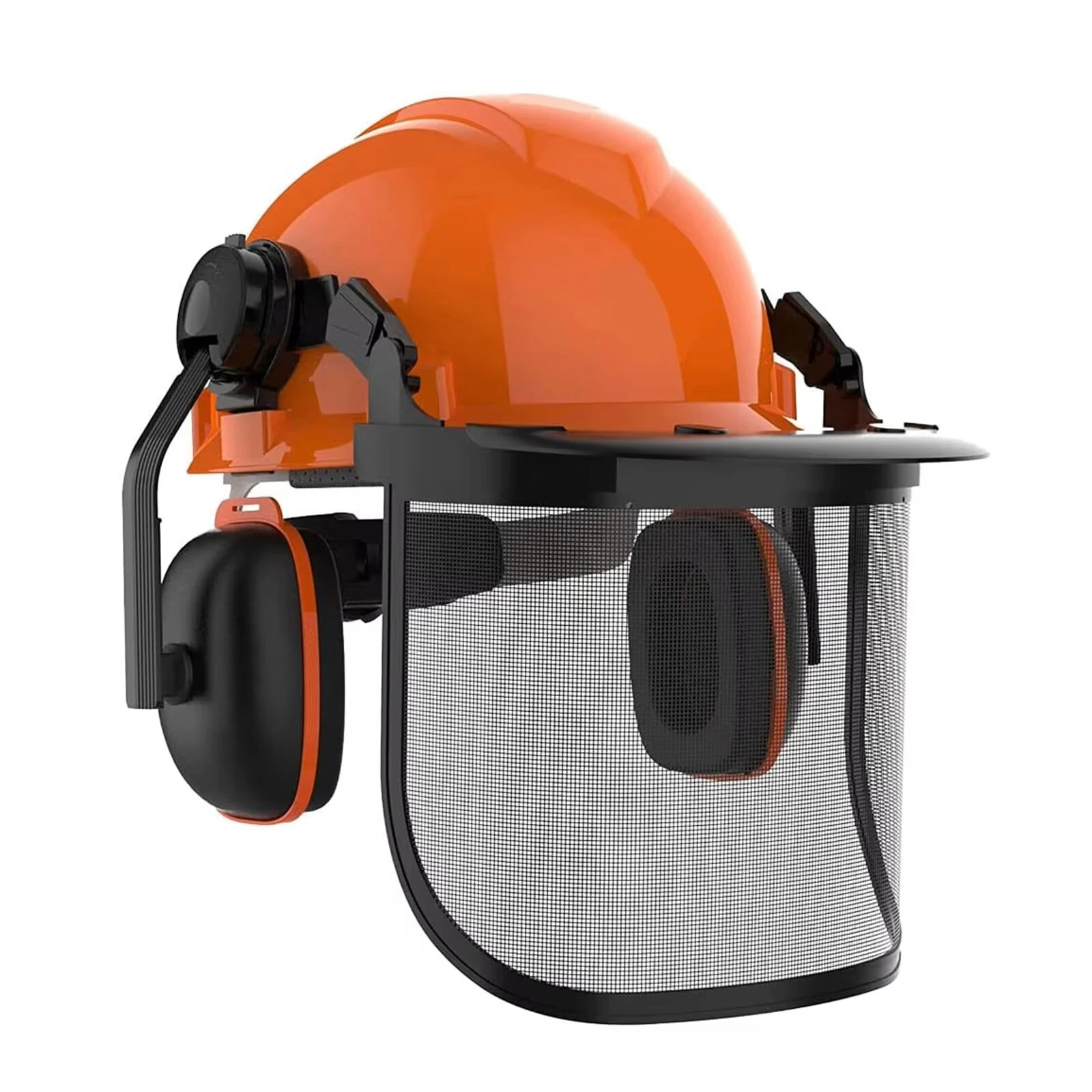 Forestry Safety Helmet System with Ear Muffs & Face Shield | Chainsaw Hard Hat