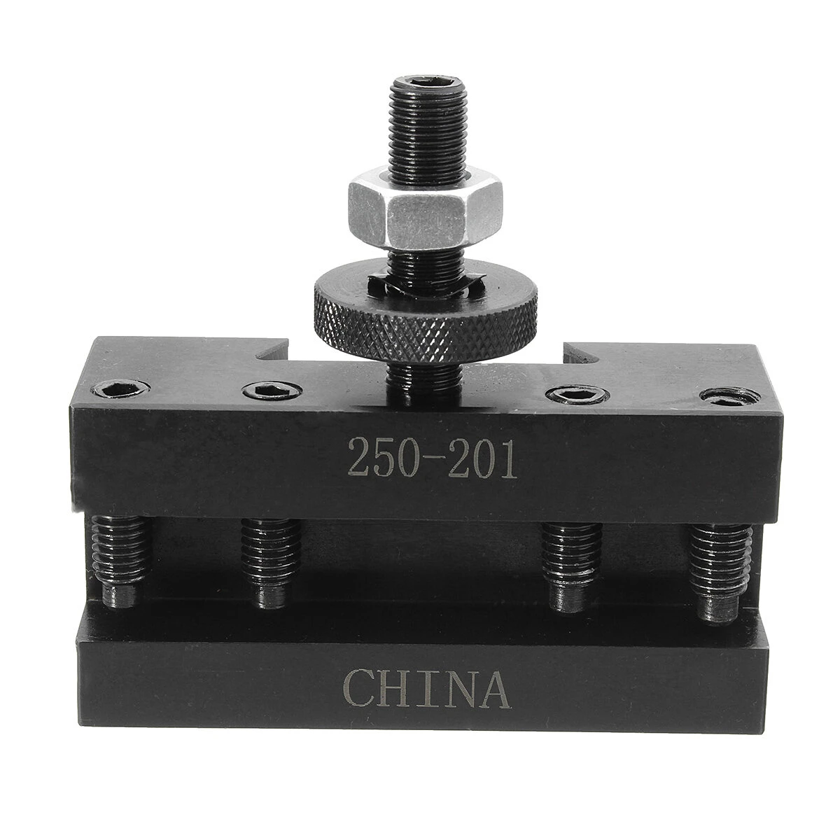 2pcs 250-201 Quick Change Tool Post & Holder Kit - Turning & Facing Lathe Tools