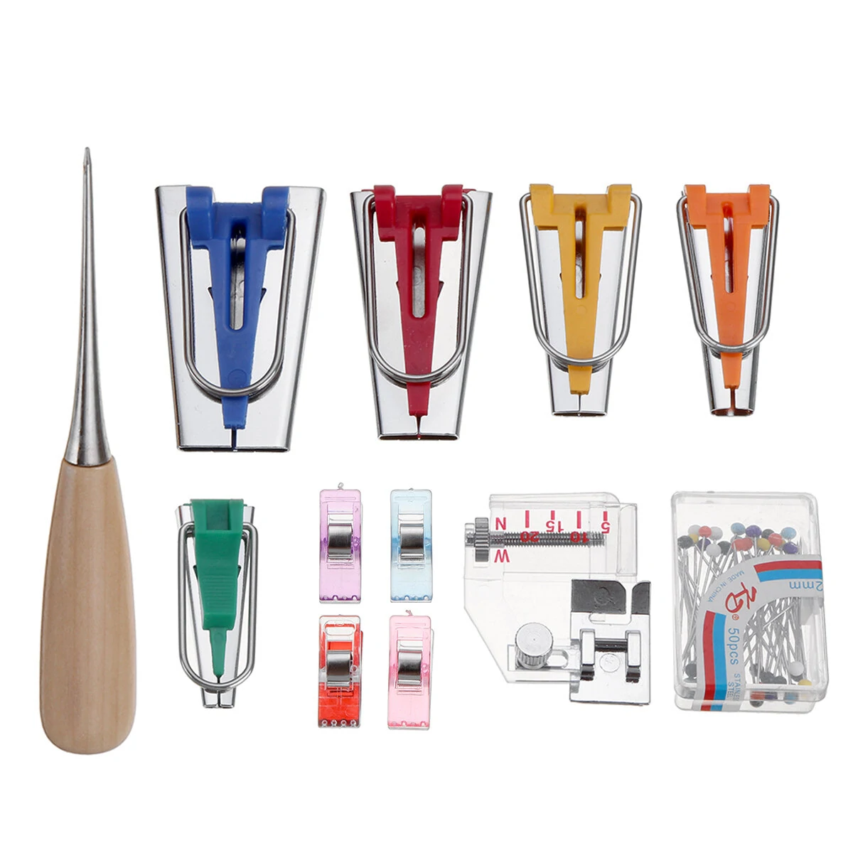 Singer Bias Tape Maker & Binding Foot Set | Quilting & Sewing Tool Kit