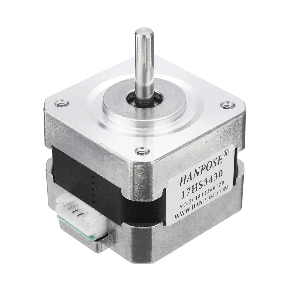 HANPOSE Nema 17 Stepper Motor 42BYGH | 0.4A 28N.cm 4-Lead for CNC 3D Printer
