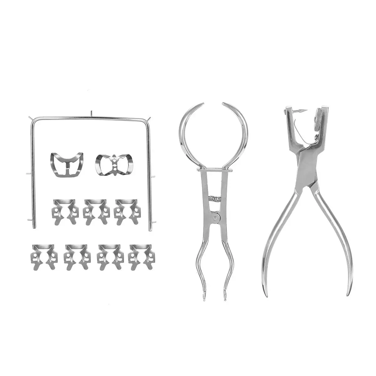 Dental Rubber Dam Kit - Basic Surgical Instruments Set with Cutters