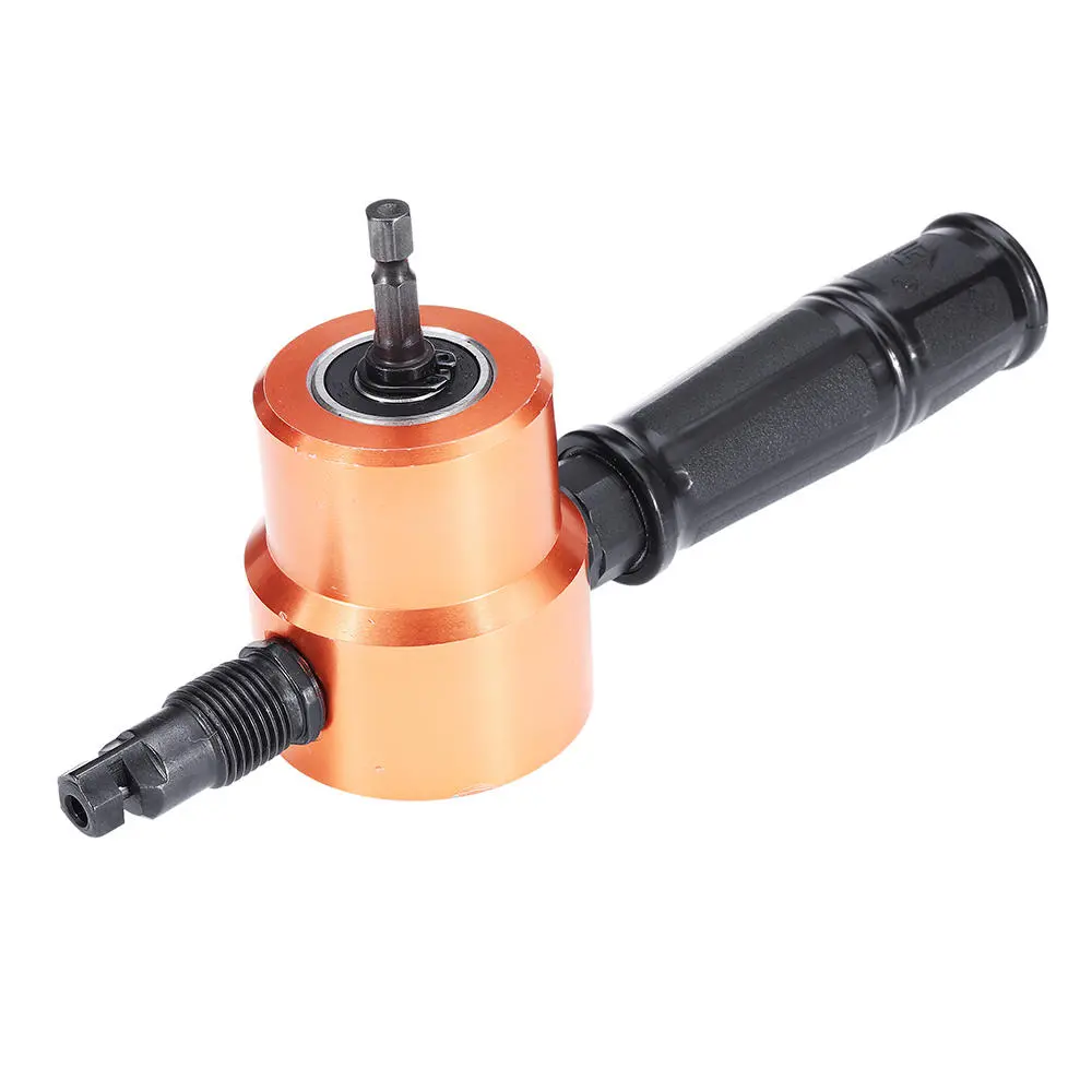 Drillpro 7Pcs Metal Sheet Nibbler Cutter Drill Attachment | 360 Degree Double Head