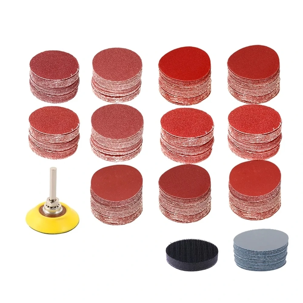 3M 122pcs 2 Inch Sanding Discs | Round Abrasive Dry Sandpaper with Back-up Pad