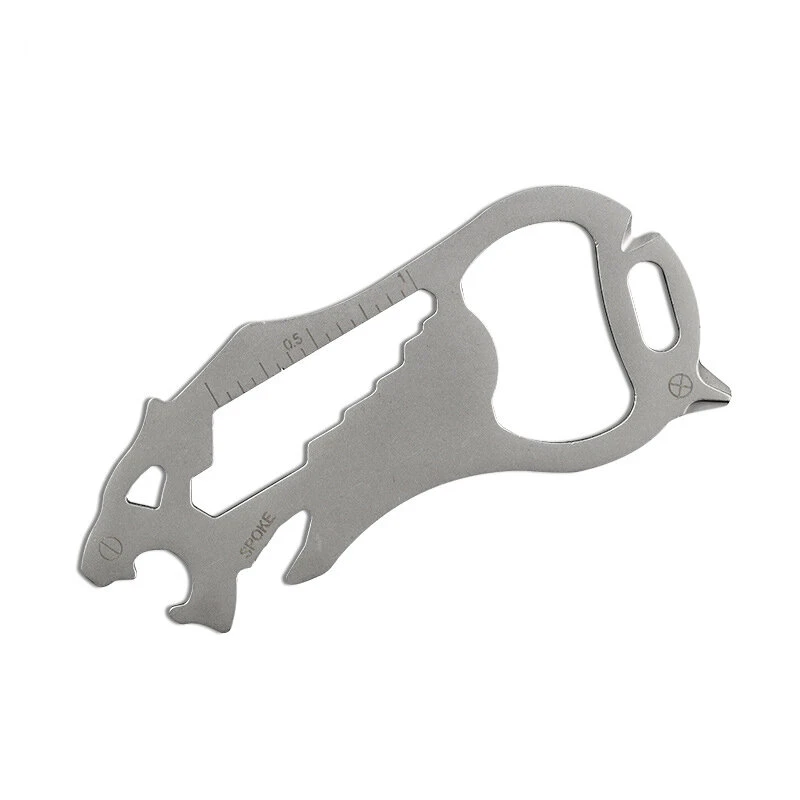 Tiger Mini Tool Card - Multifunctional EDC Bottle Opener & Keychain Tool