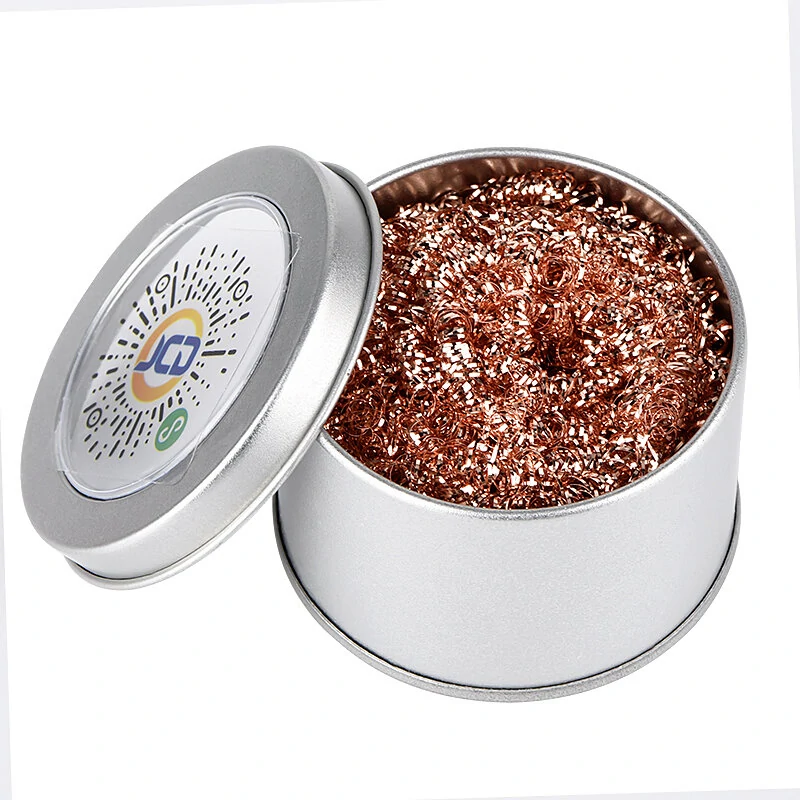 JCD Soldering Iron Tip Cleaner - Copper Wire Mesh Filter & Dross Box