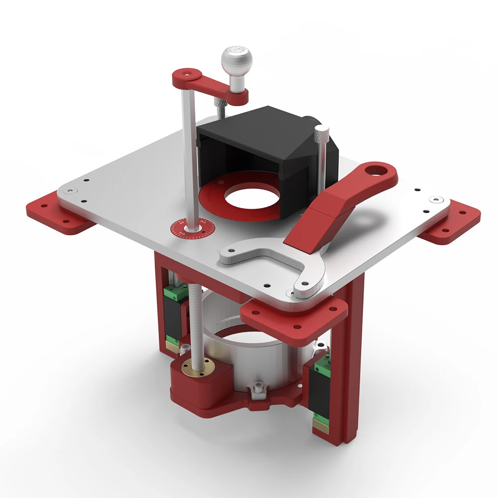 ENJOYWOOD Heavy Duty Router Lift System | Precision Router Table Lift for 65-107mm Routers