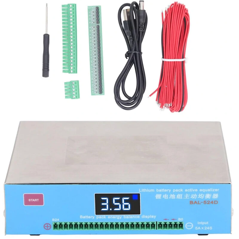 SUNKKO BAL-524D Lithium Battery Active Equalizer | Auto Balancing & LED Display