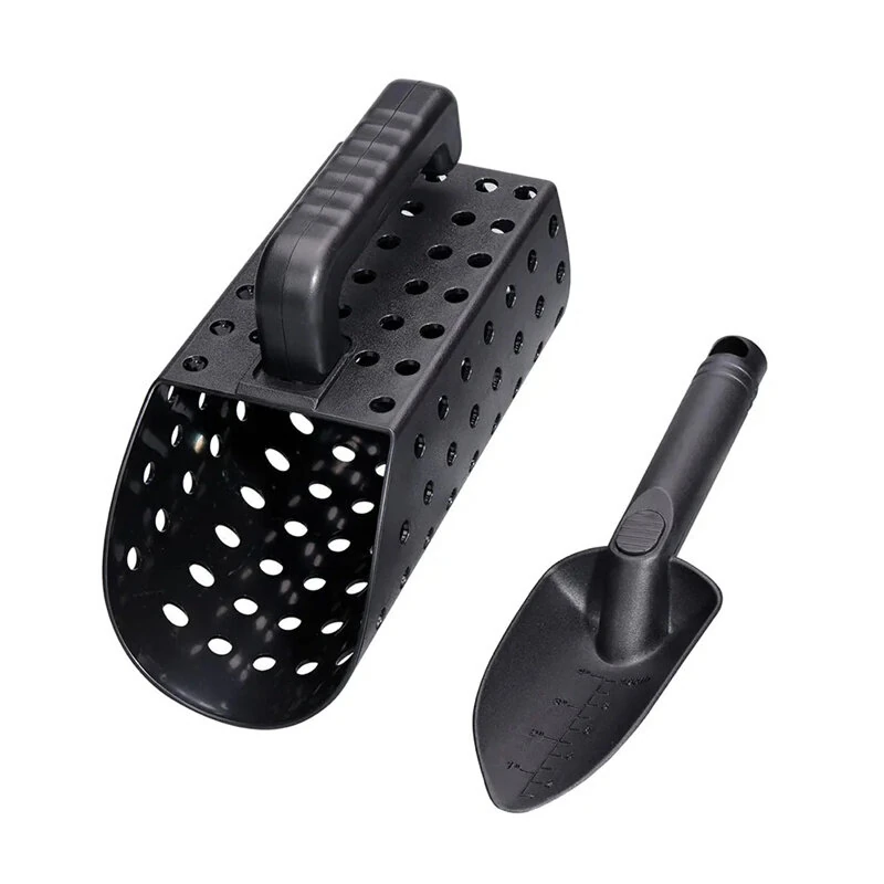 ABS Plastic Sand Scoop & Shovel | Beach Metal Detecting Tool with Sifter