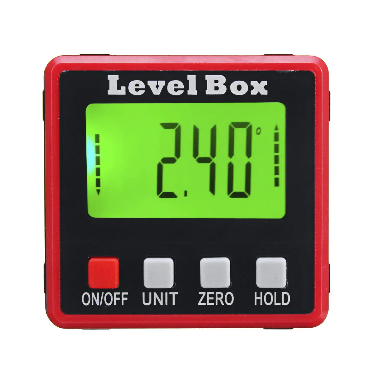 Digital LCD Protractor Gauge - Angle Finder & Inclinometer with Laser Level