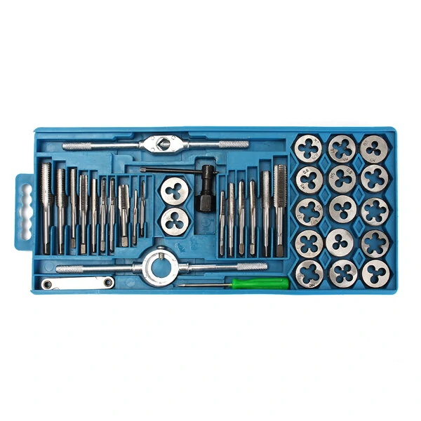 Metric Screw Thread Plug & Tap Wrench Set - 40pcs M3 to M12 Taps & Dies