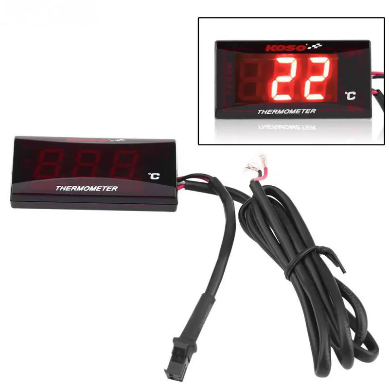 Digital Water Temperature Meter - Backlit LED Display Thermometer Gauge