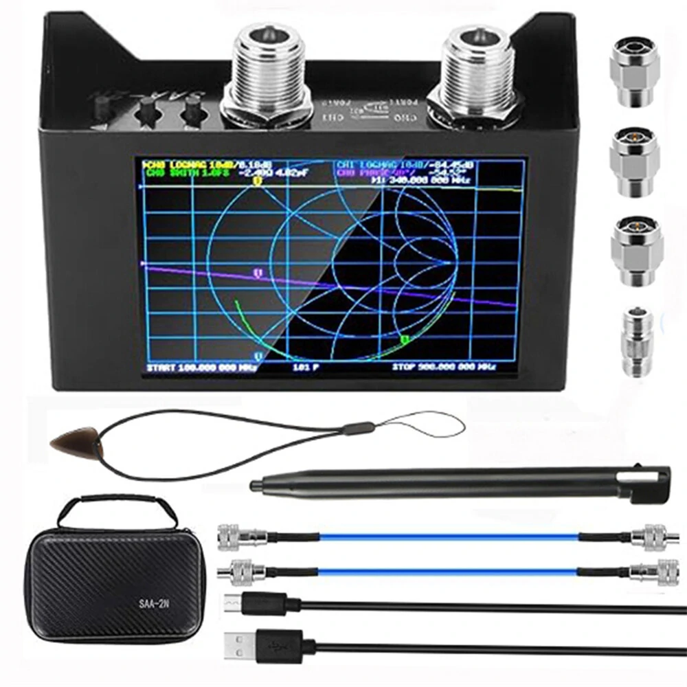 NanoVNA V2 Antenna Analyzer - 3G Vector Network Analyzer with 4 Inch Touch Screen