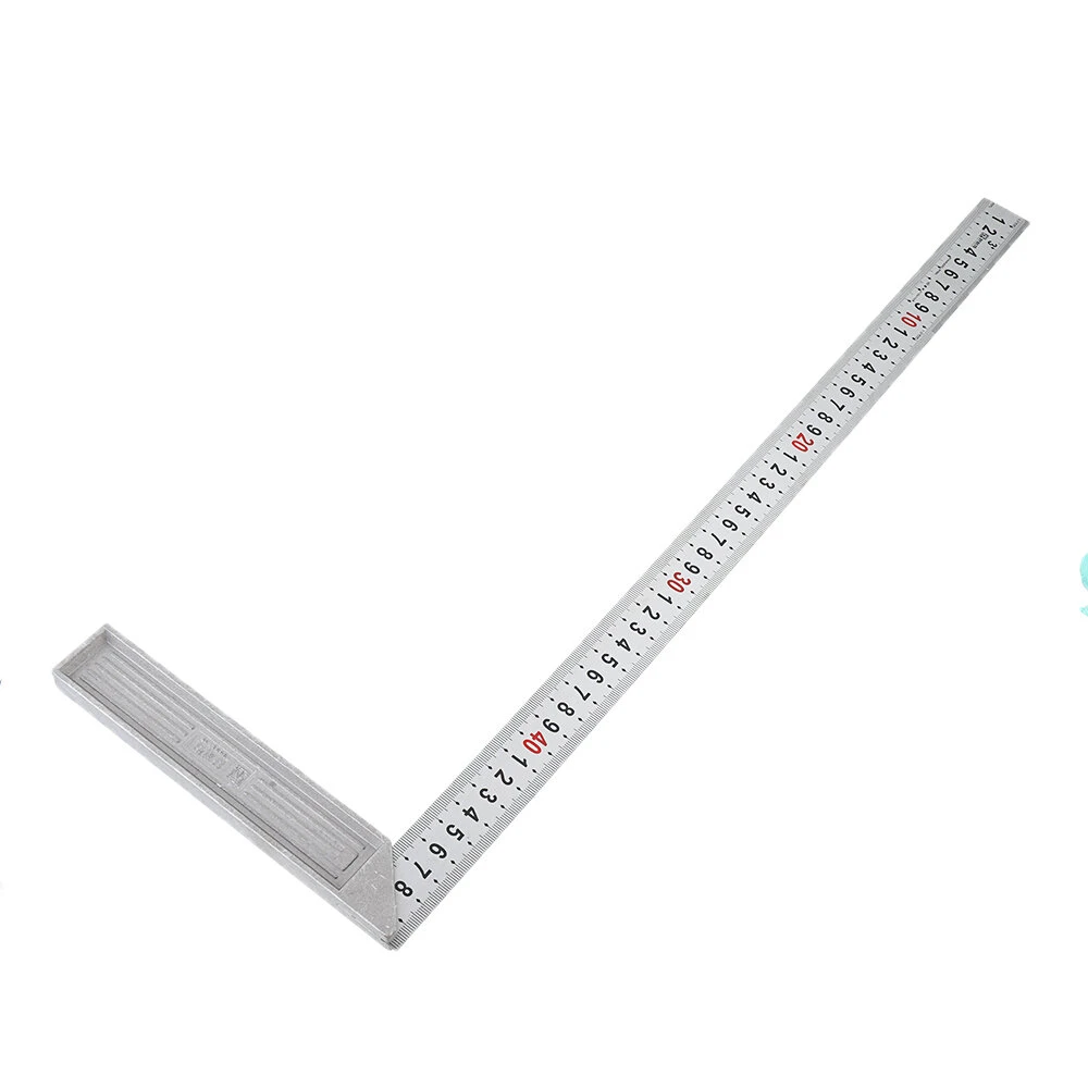 300/500mm Right Angle Woodworking Ruler | 90 Degree Square Measurement Tool