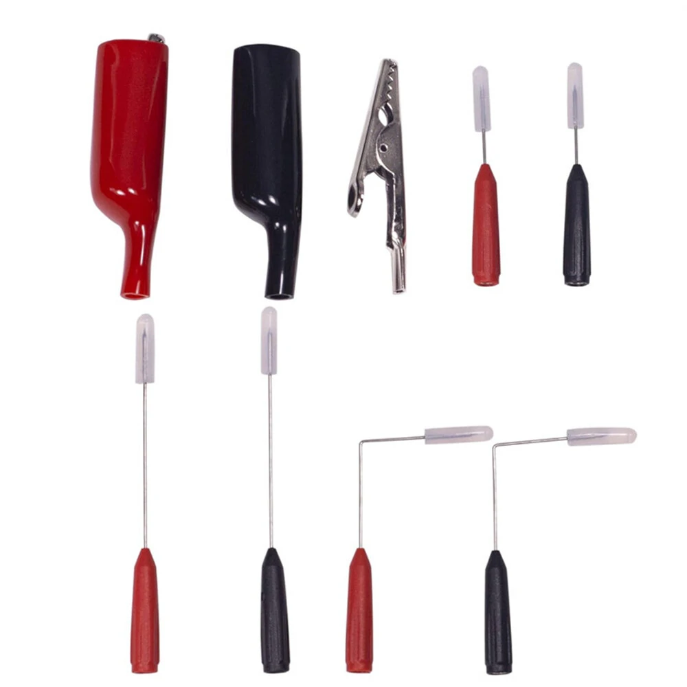 9PCS Universal 2mm Test Probes & Clips for Multimeters | Robust Steel Design