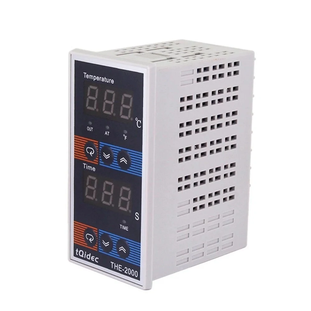 THE-2000 Digital Temperature Time Controller - K Type Thermocouple for Hot Stamping Machine Oven