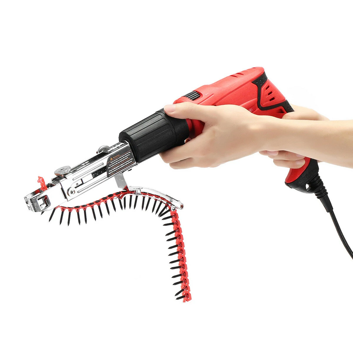 Drillpro 4pc Automatic Chain Nail Adapter - Electric Drill Attachment for Woodworking