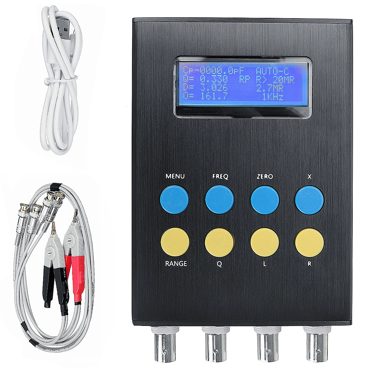 HY-DB01 Handheld LCR Meter | Digital Bridge Tester | Measures Capacitance Inductance Resistance