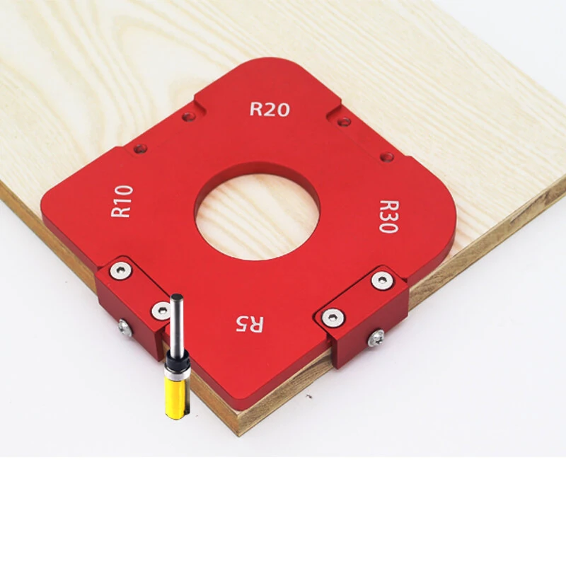 Woodworking Router Corner Radius Jig | Round Arc Cutting Template for Router Table