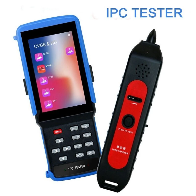 IPC-9310S 4K 8MP CCTV Camera Tester | 4-Inch Display H.265 IP CVI TVI AHD | Video & Cable Test Tool