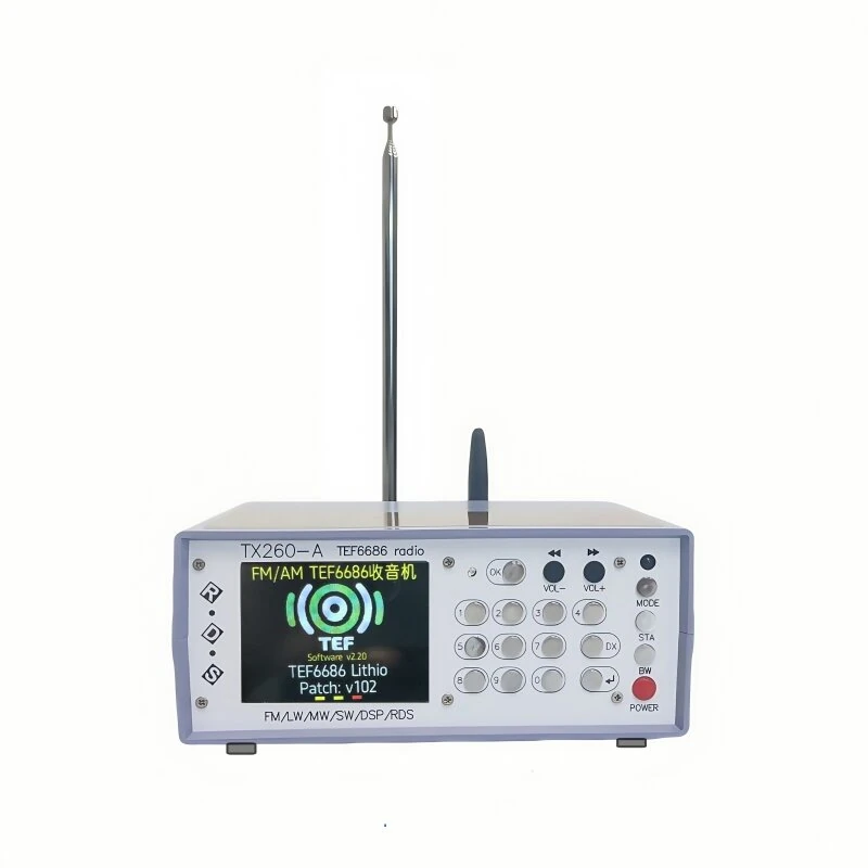 RX260-A TEF6686 Digital Radio - FM AM SW Receiver with Bluetooth | Portable Speaker