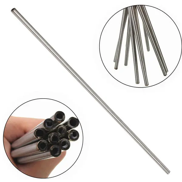 304 Stainless Steel Capillary Tube - 10mm OD x 8mm ID, 500mm Length, 5pcs