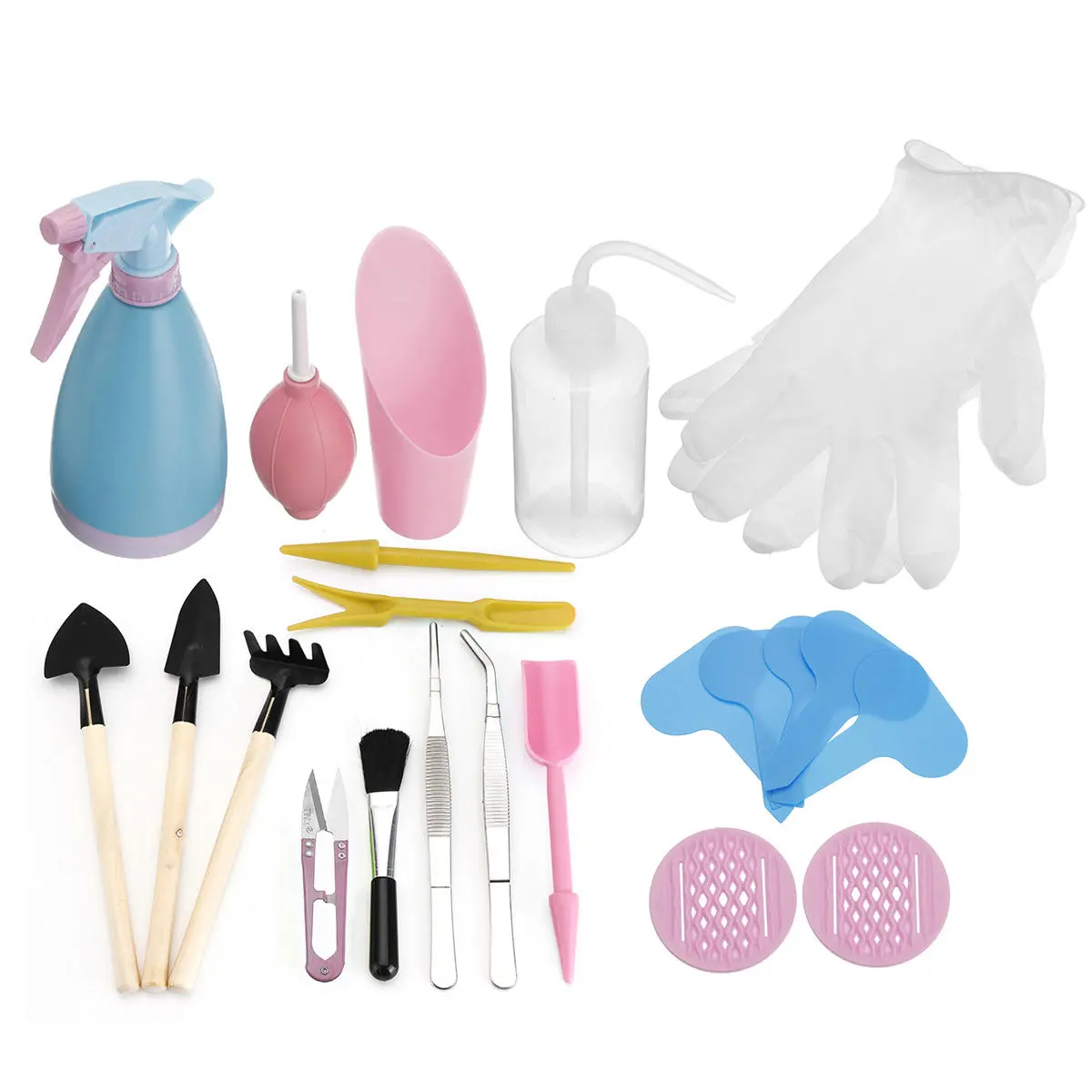23-Piece Garden Tools Set | Succulent Transplanting & Bonsai Kit with Shovel & Watering Can