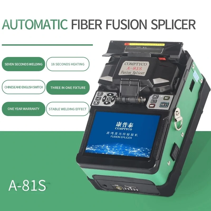 COMPTYCO A-81S Green Automatic Fiber Optic Fusion Splicer Machine | Arc Welder