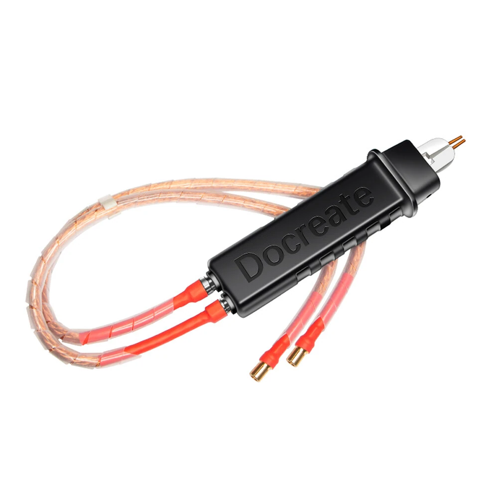 DIY Spot Welding Pen - 1500A Gold-Plated Copper - 414g Compact for 18650 Batteries
