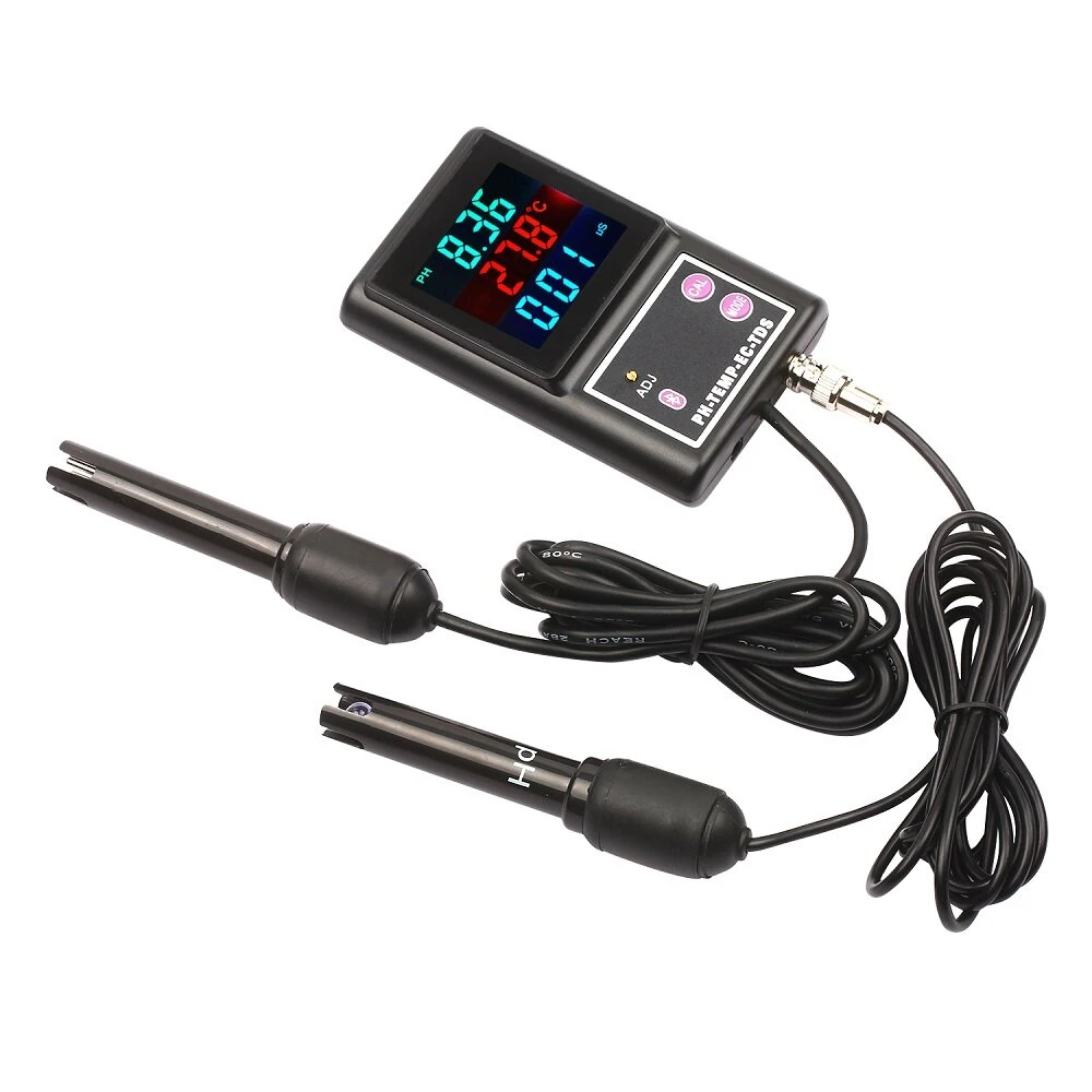 PH EC TDS Temperature Water Quality Monitor | Bluetooth Wireless | Digital Online Meter