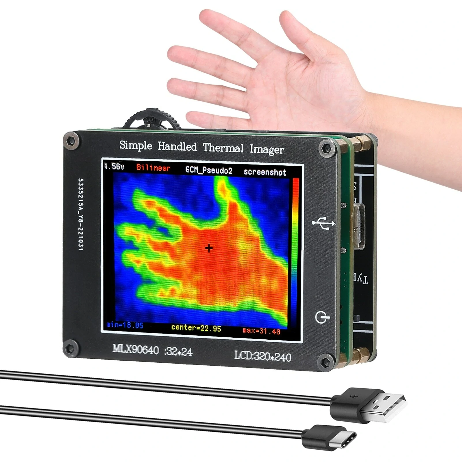 FLIR 24x32 Pixel Thermal Imager Camera | -40° to 300°C | 2.0 LCD Display