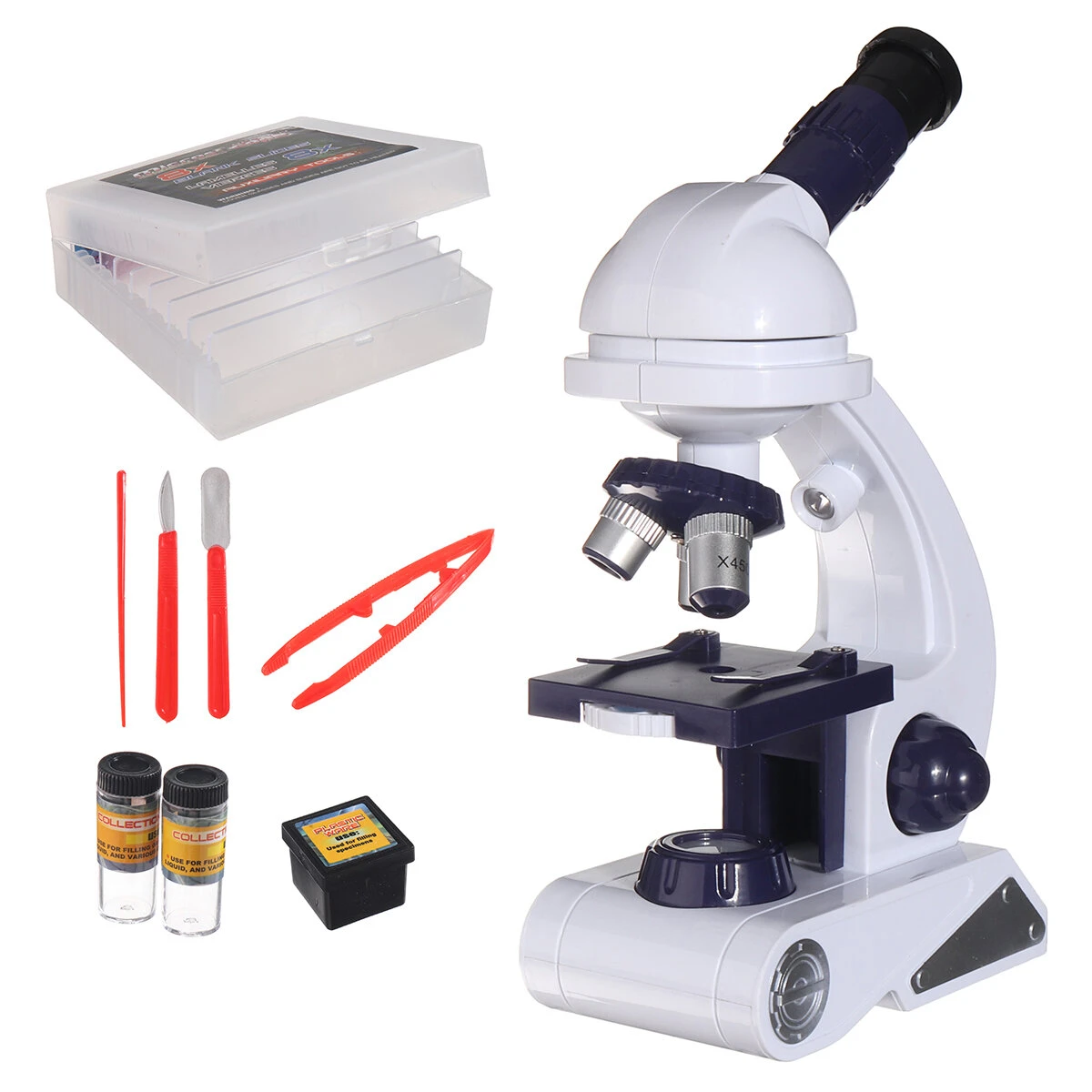 Biological Microscope Kit for Kids | 80x to 450x Magnification | School Educational Toy