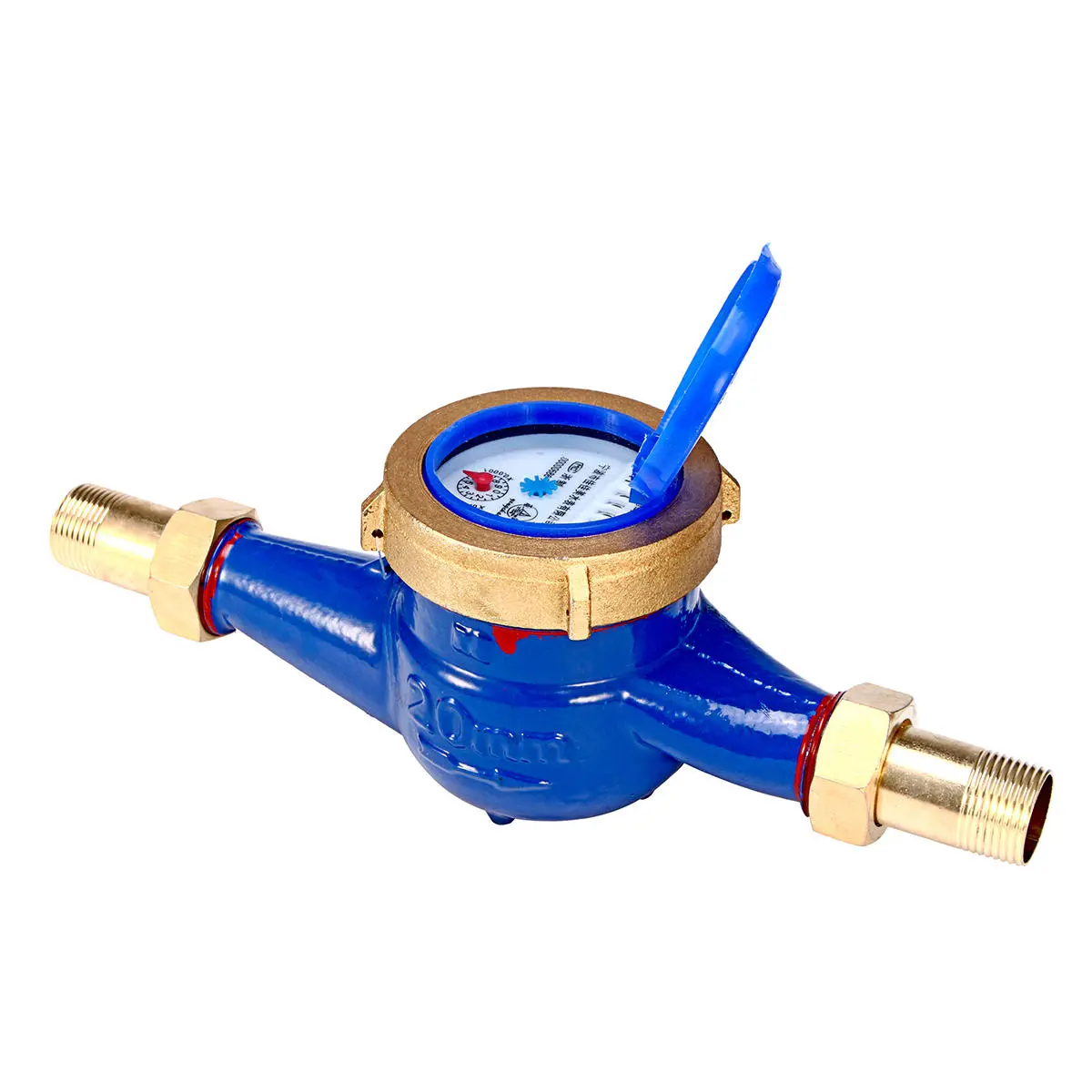 Cold Water Meter - 3/4 Inch 20mm Flow Measure Tape for Home & Garden