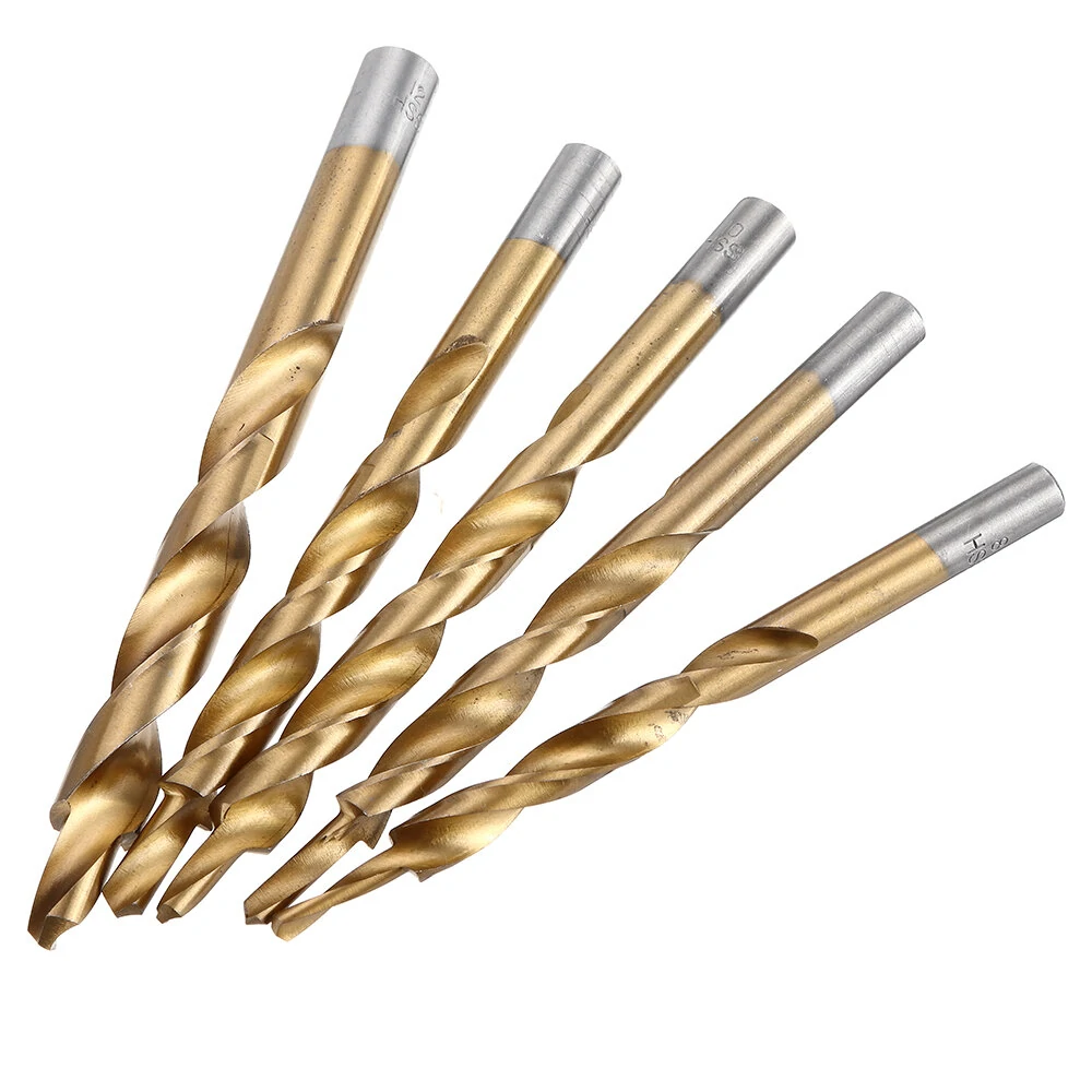 Drillpro Titanium Step Drill Bits | 8-12mm for Pocket Hole Jig | Woodworking Tool