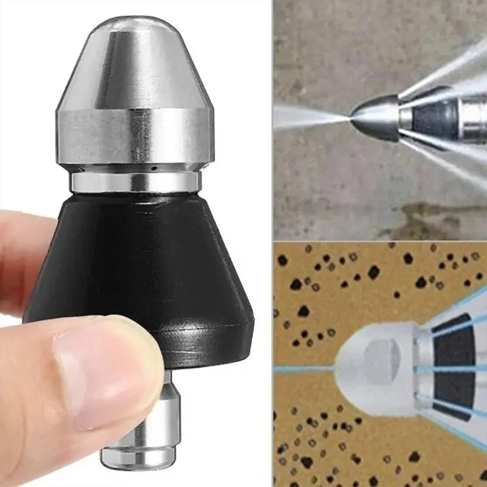 3/8 1/4 Quick Connect High Pressure Washer Nozzle | Sewer & Drain Pipe Cleaner
