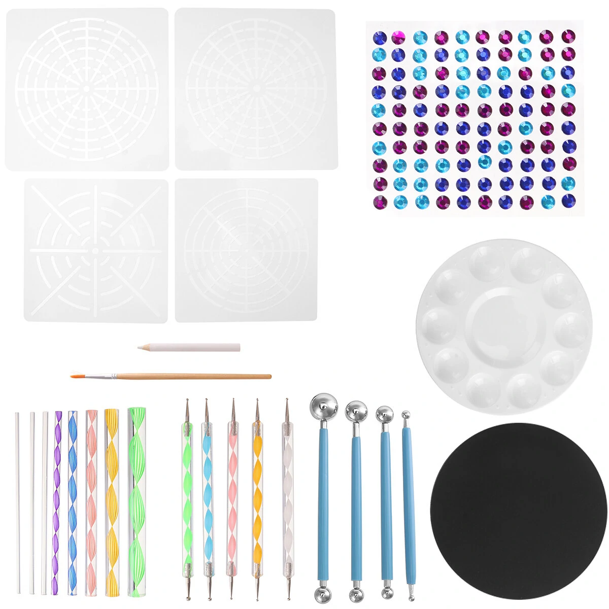 26Pcs Mandala Dotting Tools Set for Rock Painting - Stone Art Pen & Polka Dot Template Kit