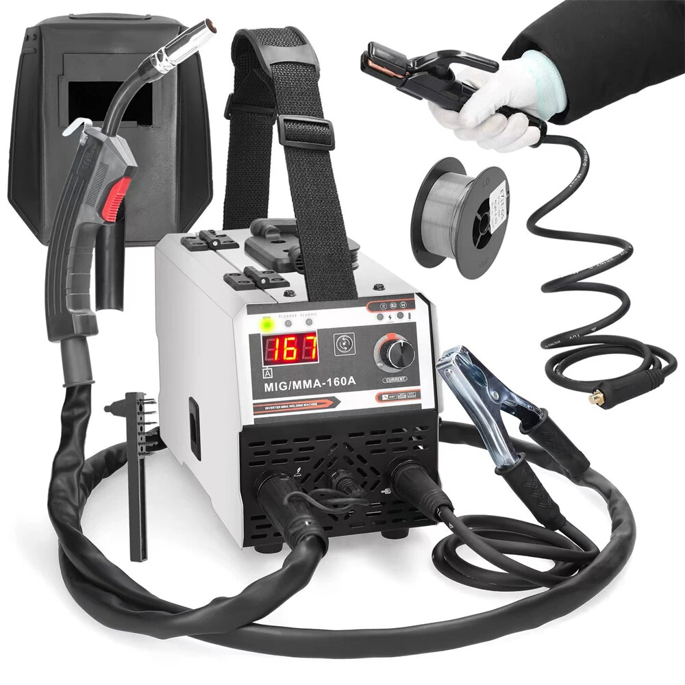 MIG MMA-160A Welding Machine - 160A 220V Dual MIG/MMA - Portable & Efficient