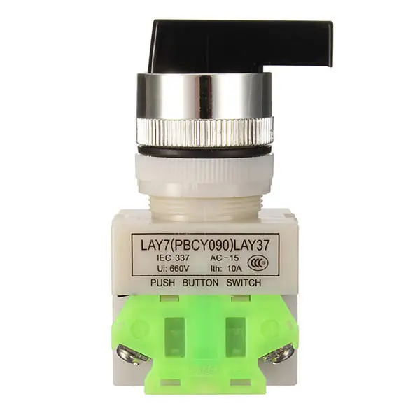 Rotary 3 Position Push Button Switch - Brand Model 1234