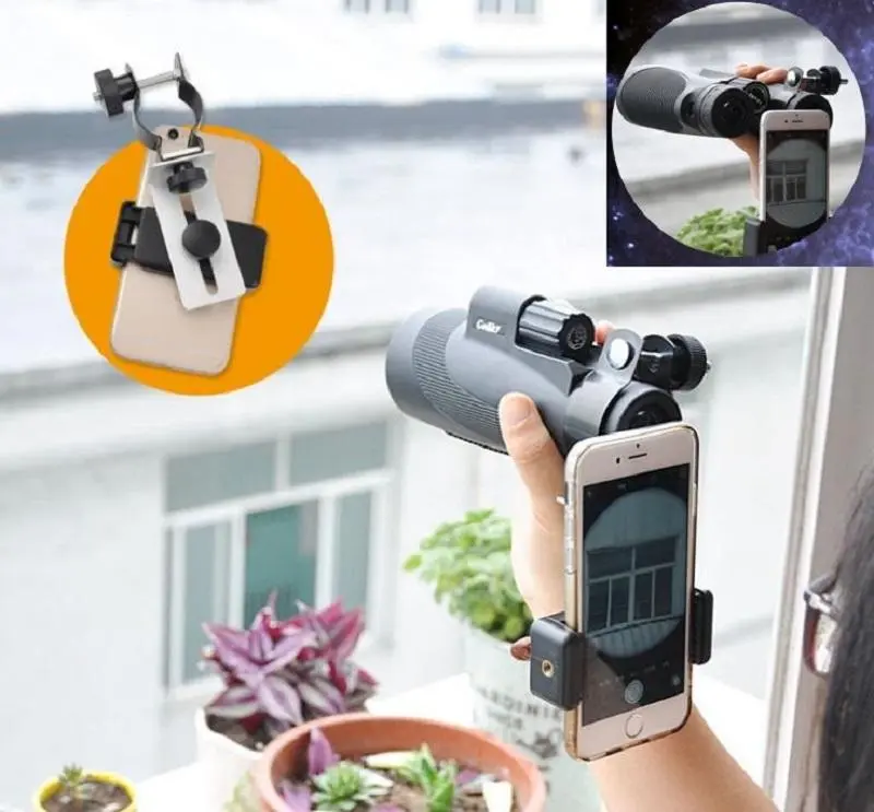 Universal Phone Adapter for Telescope Microscope - 38-50mm Eyepiece Mount Holder