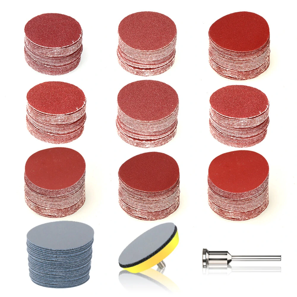 3 Inch 75mm Sanding Discs - 102pcs Abrasive Dry Sandpaper with Back-up Pad for Polishing