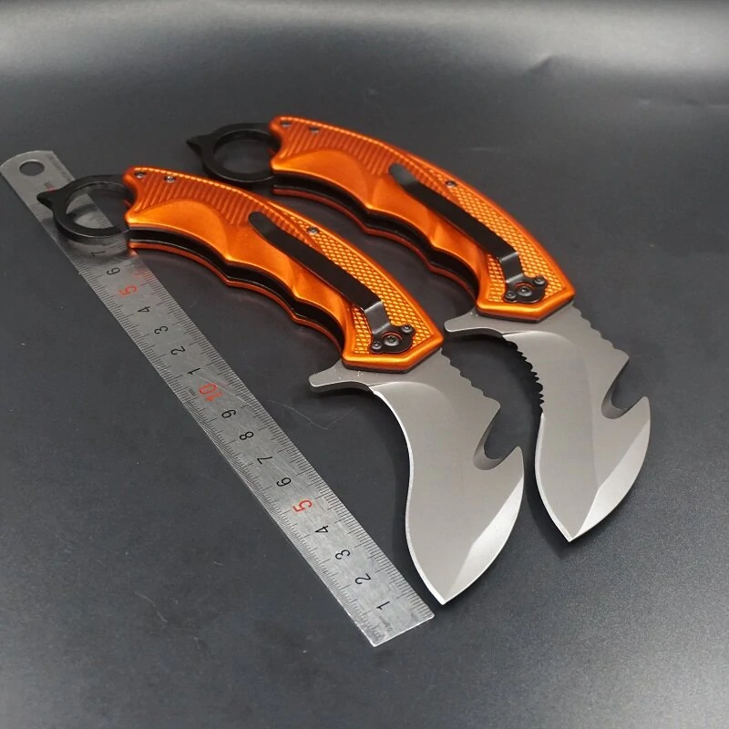Karambit Folding Knife - Tactical Survival Tool for Hunting Camping EDC