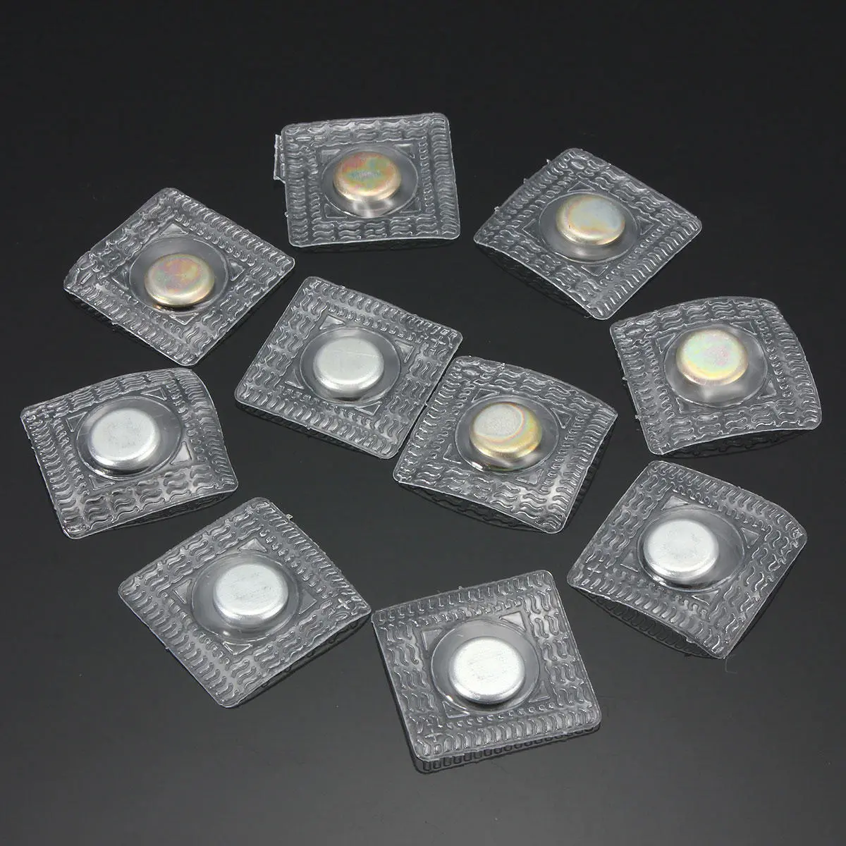 10pcs 11x1mm PVC Invisible Magnet Snaps | Hidden Sew-in Magnetic Fasteners