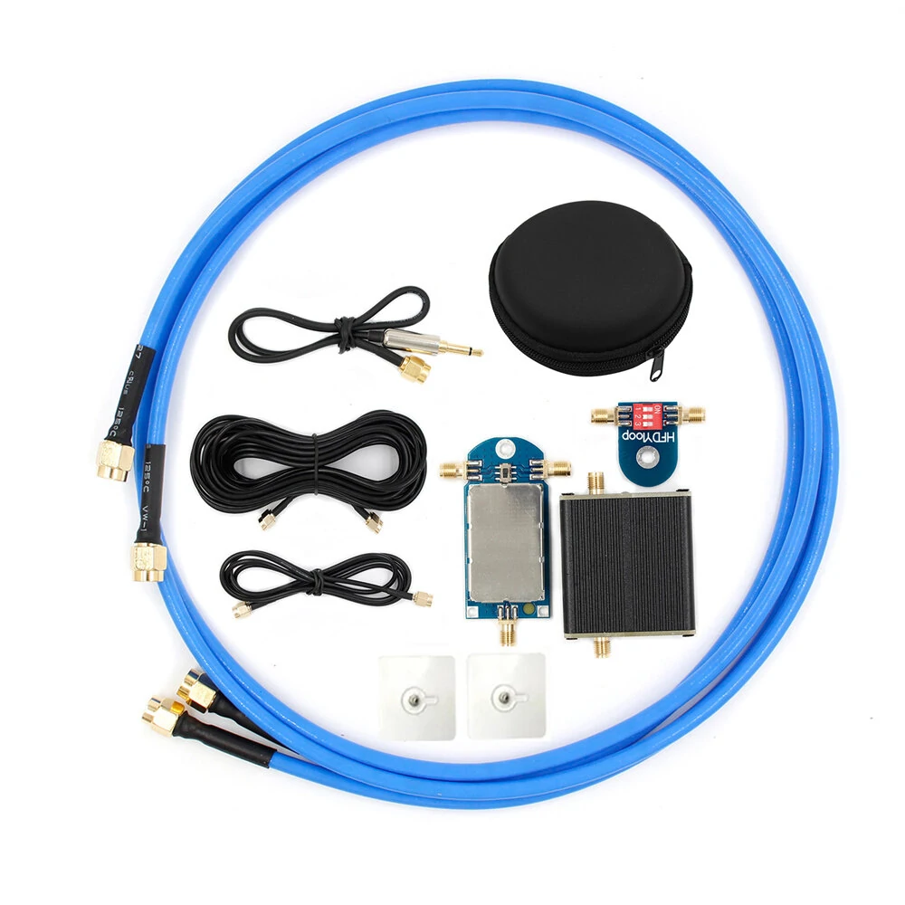 HFDY 50K-500MHz Magnetic Loop Antenna | LZ1AQ Amplifier for HF VHF UHF SDR
