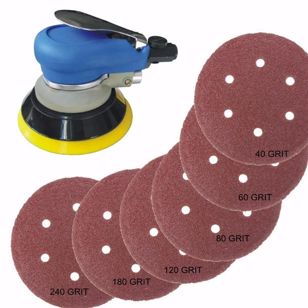 25pcs 6 Sanding Discs 40-240 Grit 6-Side Abrasive Paper for Sanding Tools