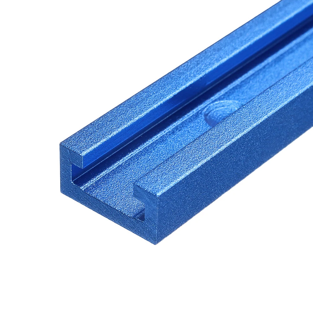 Drillpro T-track Miter Jig - 100-1220mm Blue Oxidation - For Table Saw & Router Table