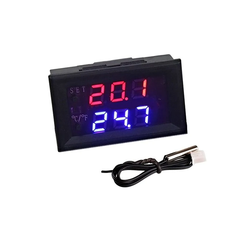 Mini Microcomputer Thermostat Regulator DC 12V 20A | Digital Adjustable Thermometer -50°C to 110°C
