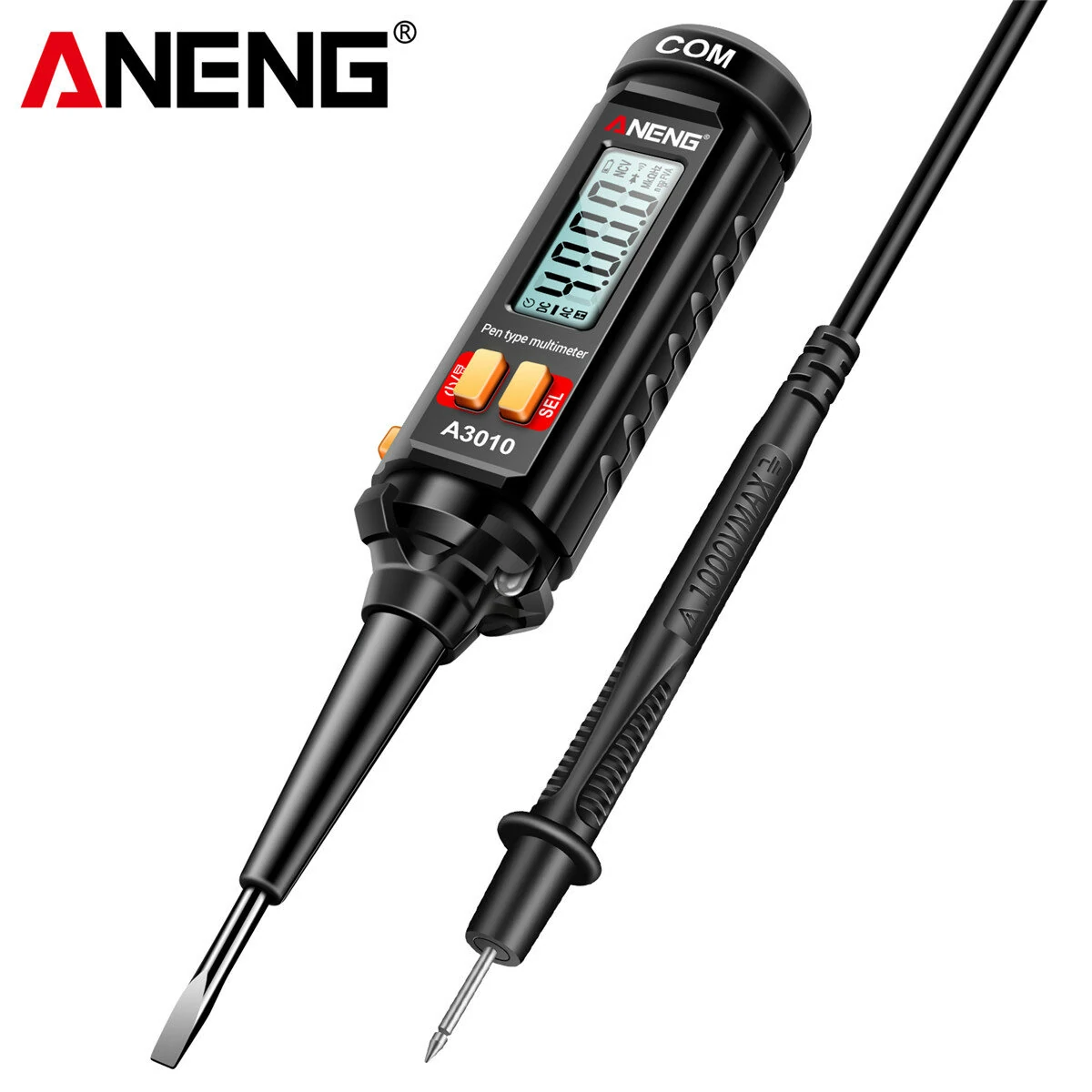 ANENG A3010 Pen Multimeter | AC/DC Voltage Tester | NCV, Capacitance, Hz Frequency