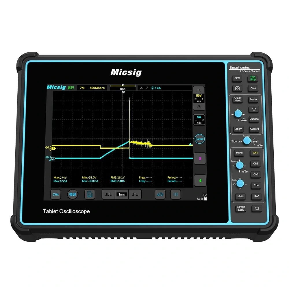 Micsig SATO1004 4-Channel 100MHz Tablet Oscilloscope | 1G Sa/s | APP Control