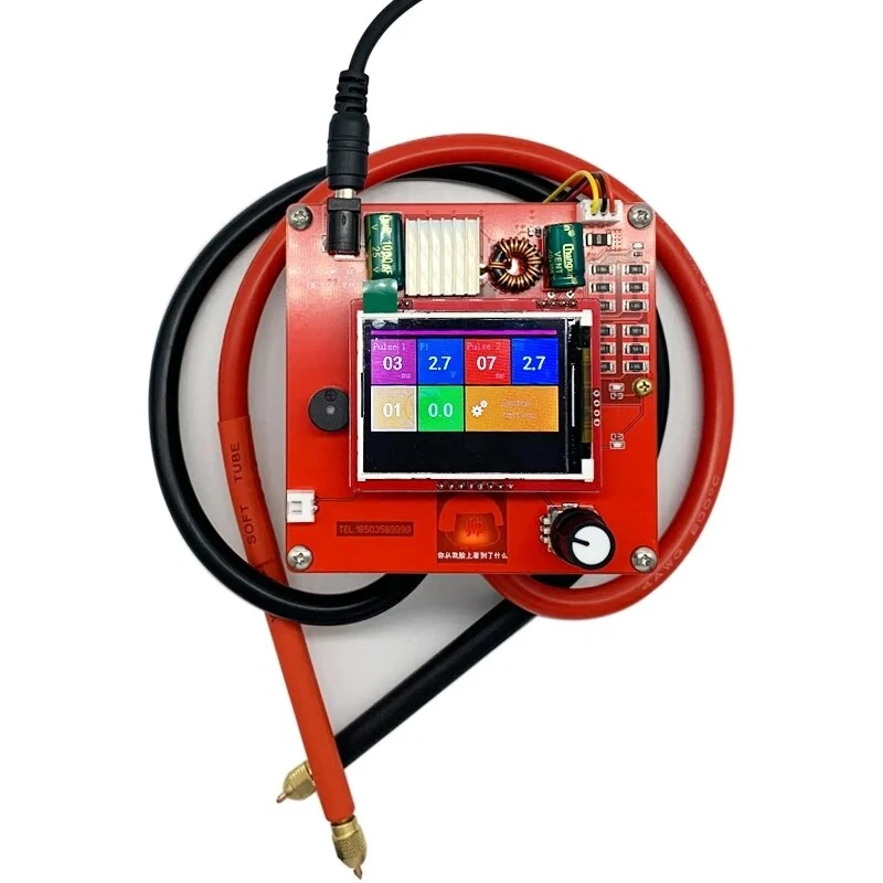 DIY 5.4V 400F LED Portable Capacitor Spot Welder | 0.25mm 18650 Battery Pack Tool